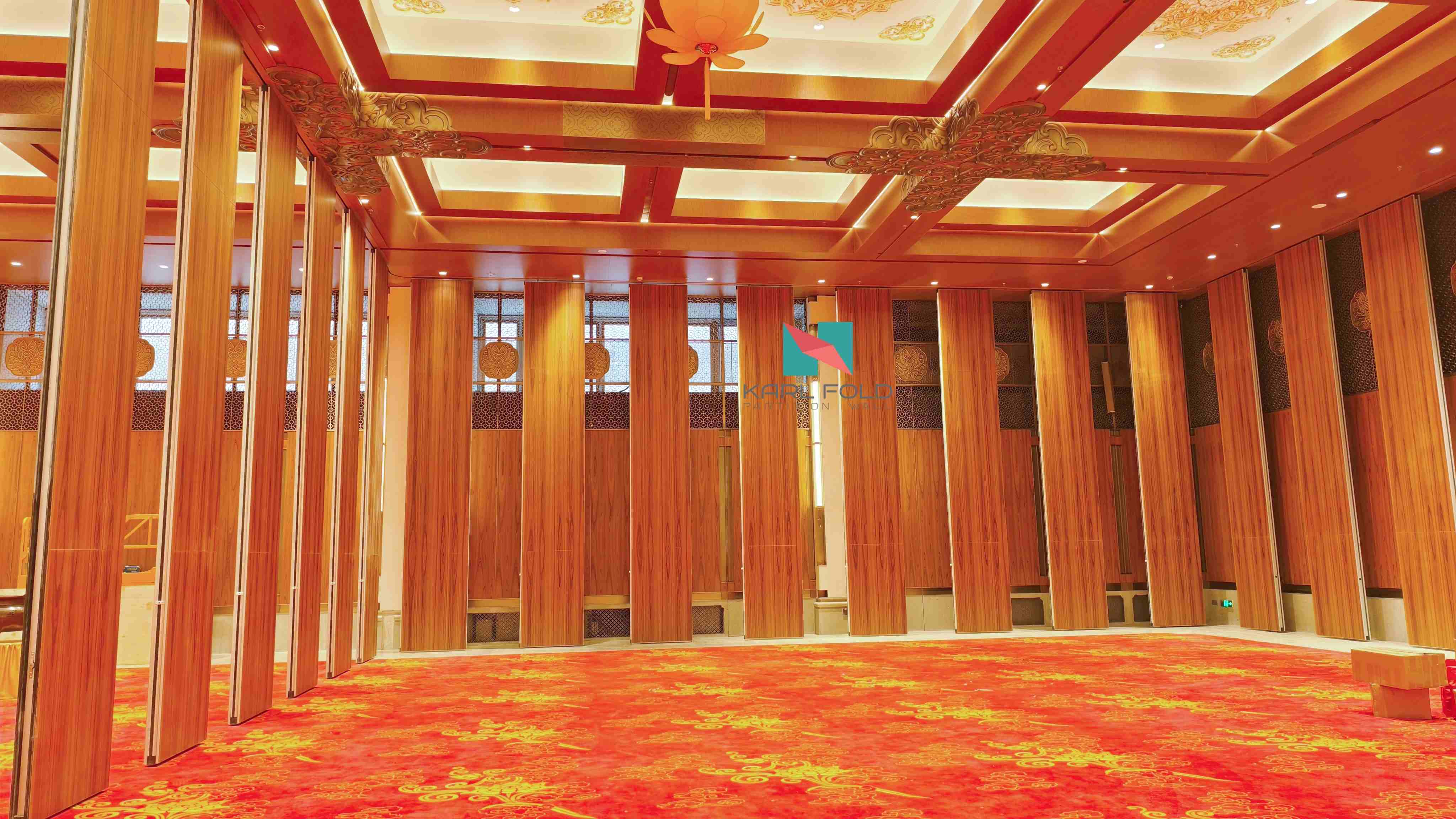 Fully Automatic Operable Partitions for Multi-functional Banquet Hall, Lingyin Temple, Hangzhou