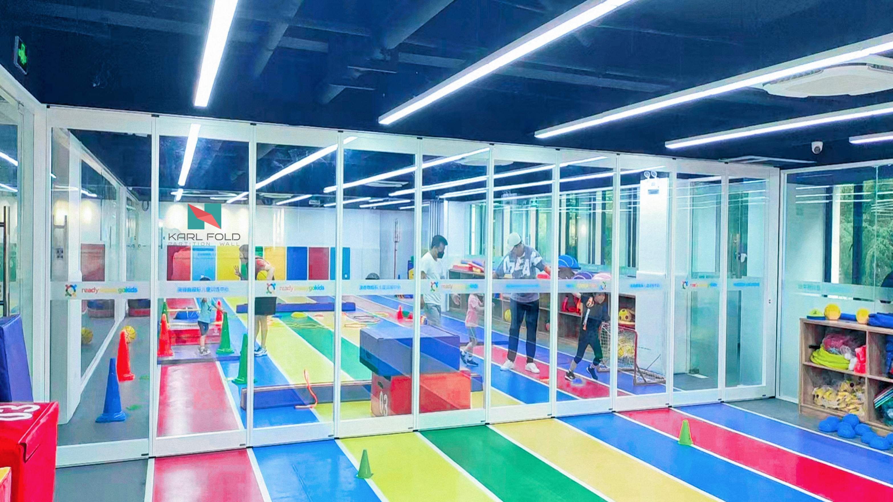 Semi-Automatic Operable Partitions for Children's Sports Centers